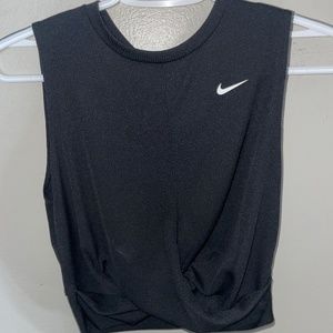 cropped nike workout top